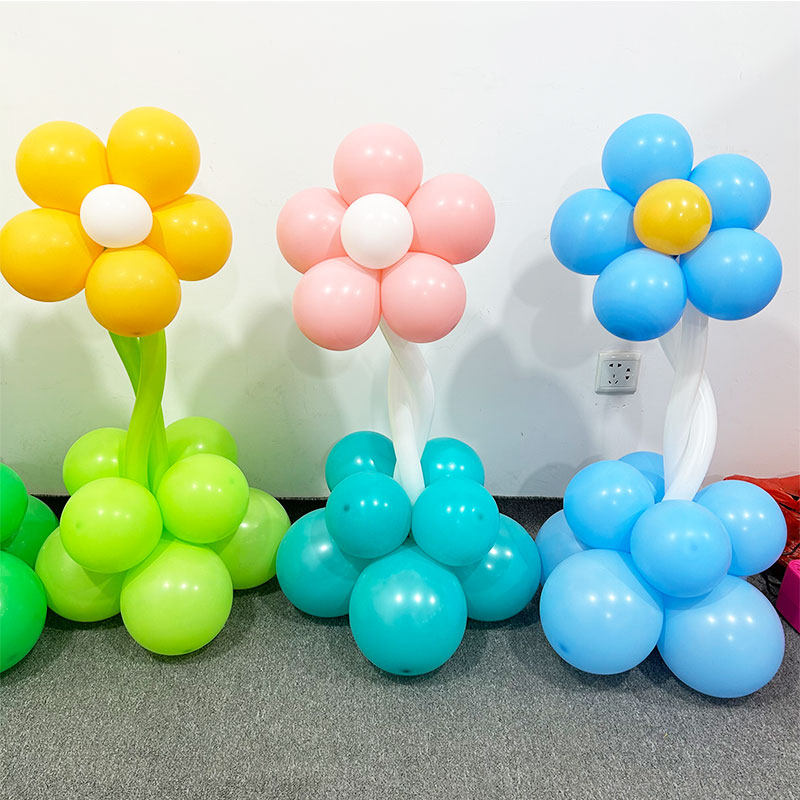 六一儿童节气球装饰花朵气球立柱幼儿园学校教室舞台布置五一气球