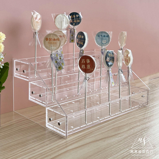 亚克力多层阶梯棒棒糖架便利店超市棒棒糖甜点架Lollipop stand