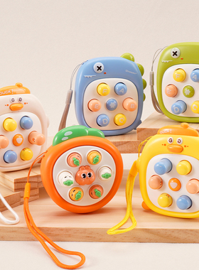 儿童益智打地鼠速推桌面按按乐闯关游戏机玩具1-2岁3岁玩具男女孩