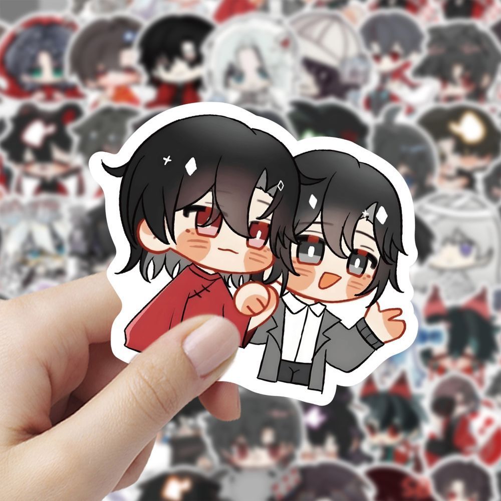 180张Q版我不是戏神卡通贴画动漫二次元贴纸手机手账可爱装饰贴纸