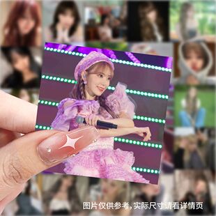 118张宫脇咲良头像贴纸diy自粘手机壳行李箱标签立体标签素材贴画