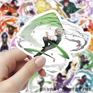 鬼灭之刃立绘贴卡通动漫人物周边手机手账diy装饰贴画笔记本防水