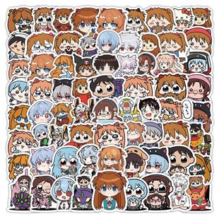 309新世纪福音战士贴纸明日香周边真嗣绫波丽手机装饰手账diy贴画