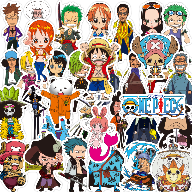 路飞海贼王贴纸装饰防水贴画