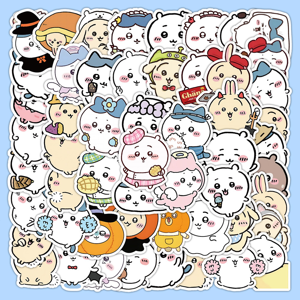 60张吉伊卡哇贴纸chiikawa贴画