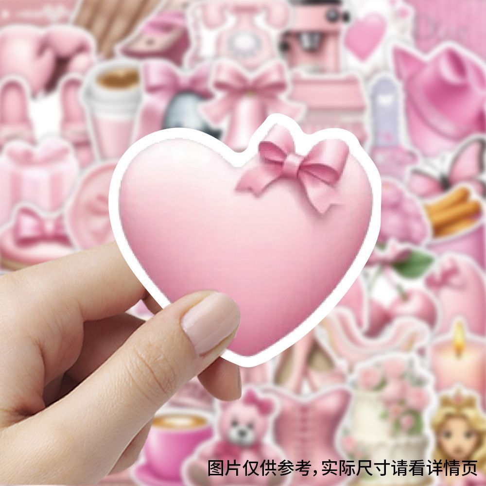 少女心爆棚】180张可爱粉色系Emoji贴纸精致ins风韩系diy手机手账