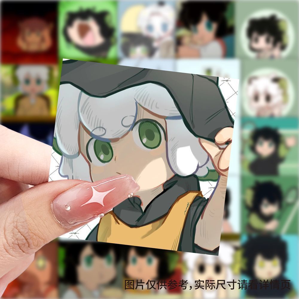 177张小黑张罗战记可爱表情贴纸卡通桌面手机手账装饰diy防水贴画