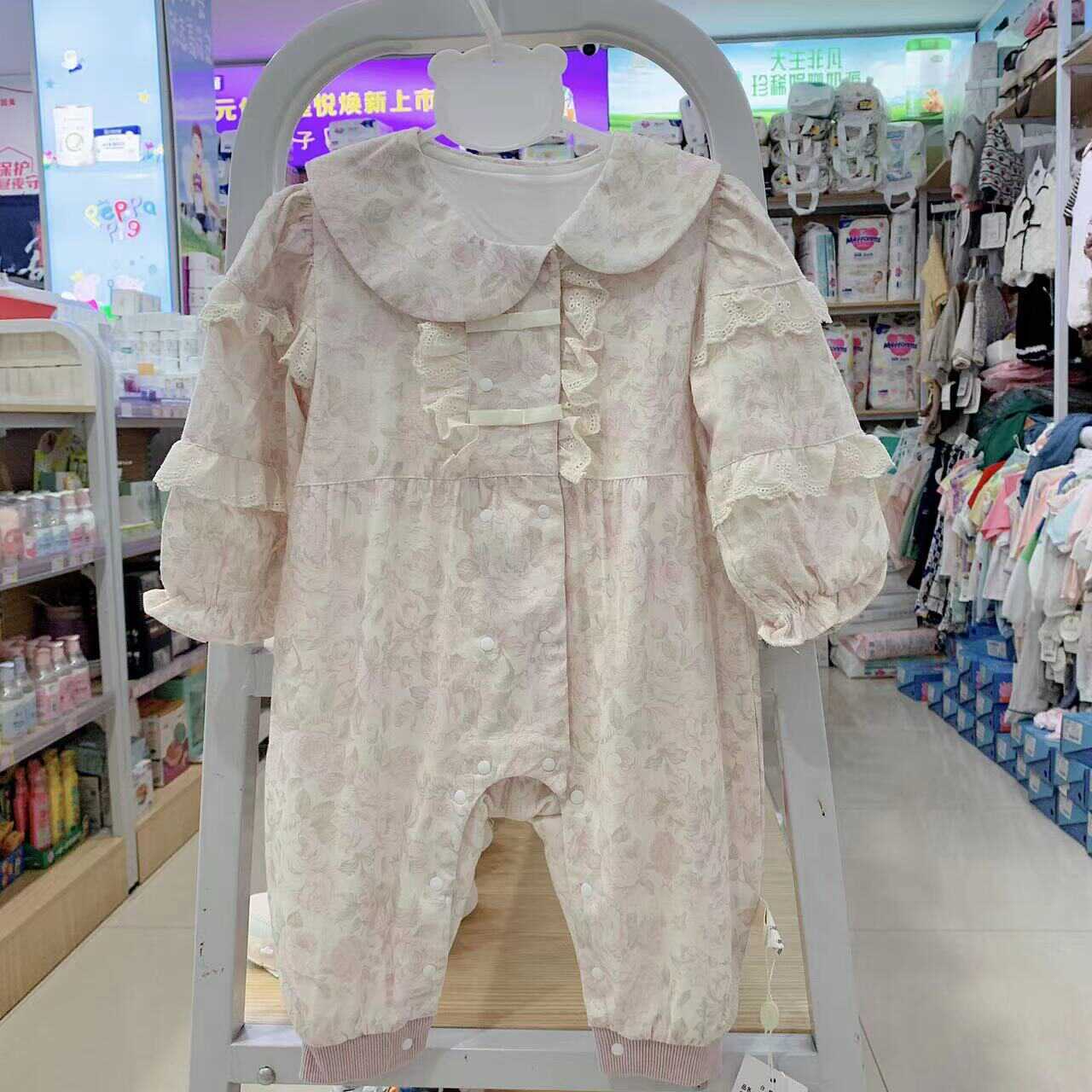 谷米熊女宝连体哈衣春秋款爬服图片