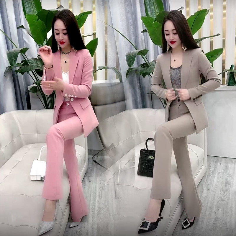 2025春季新款网红气质西服套装女