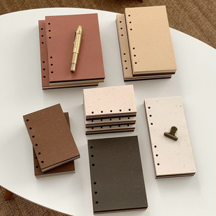 120g醇萃咖啡纸内页复古文艺活页替芯手账本拼贴素材艺术纸内芯