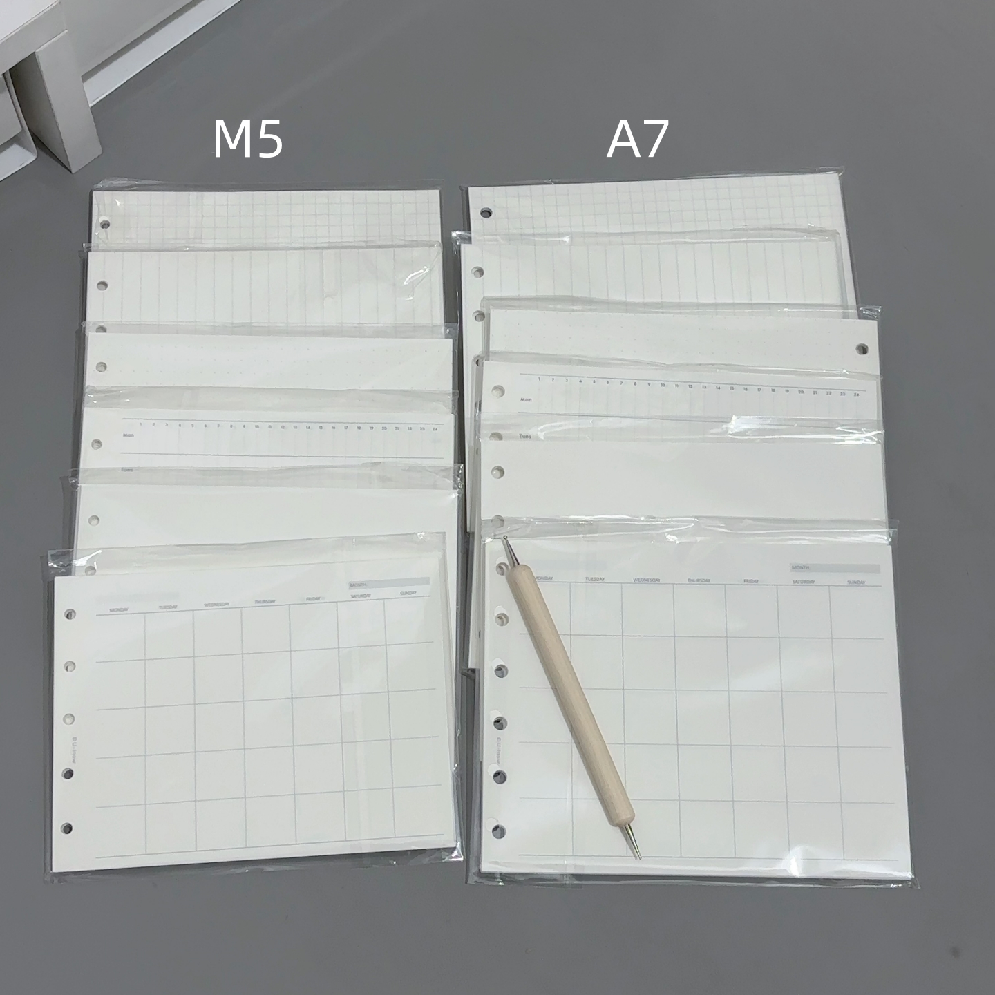 A7M5两折多功能内页活页