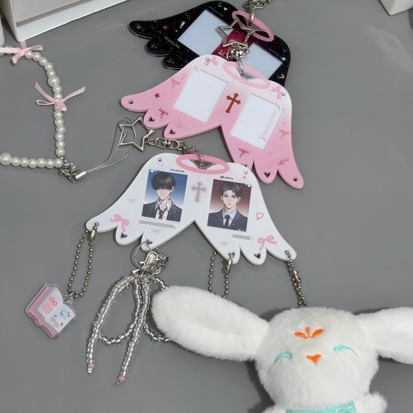 天使羽翼1寸cp卡套双卡位