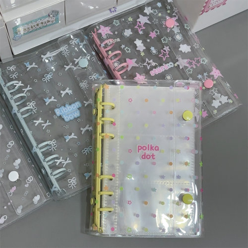 A6活页本透明卡册pvc软壳