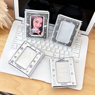 原创ins风银色天使信封卡包一宫格3寸小卡拍立得追星卡册收纳相册