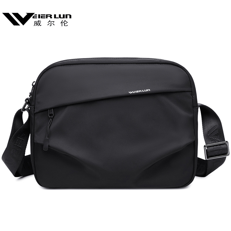 威尔伦男士斜挎包男士包包外出便携小背包单肩包男款潮流休闲男包