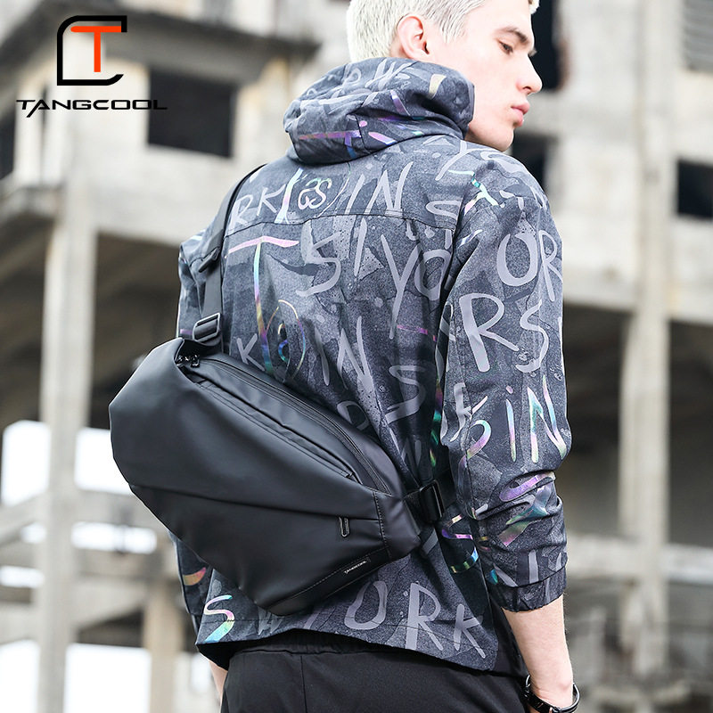 TANGCOOL唐酷胸包新款磁吸扣男士斜挎包骑行机能小包潮牌通勤单肩