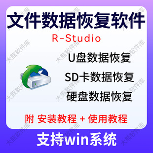 文件数据恢复软件R-Studio移动硬盘SD卡U盘照片视频恢复rstudio