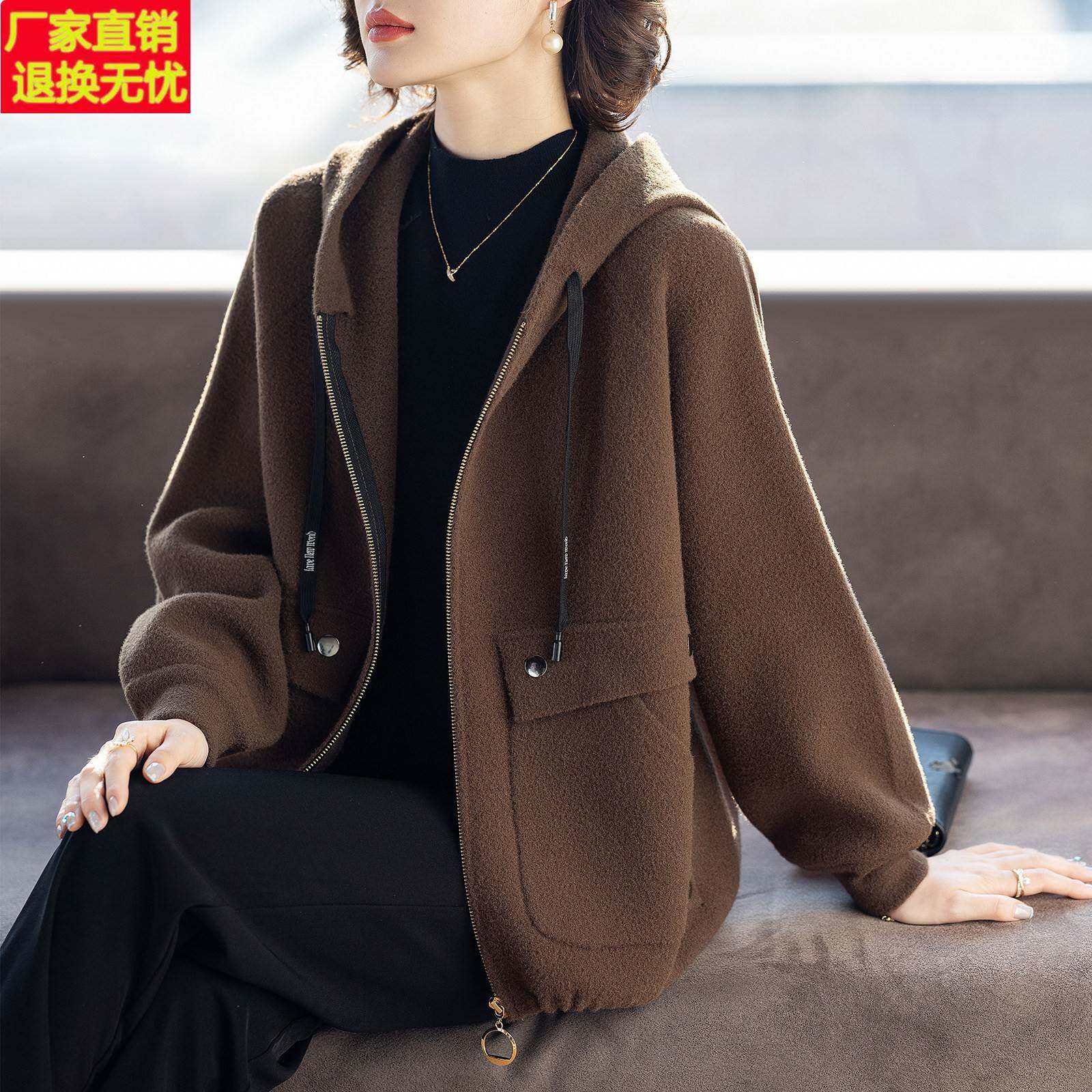 妈妈春秋外套新款洋气时尚休闲针织衫50多岁秋装中老年女士上衣服