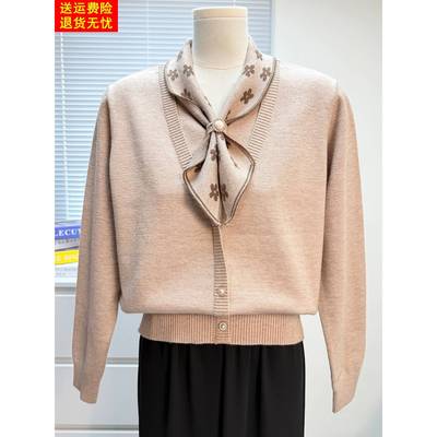 时尚妈妈秋冬装气质假两件针织上衣宽松中老年女装洋气毛衣打底衫