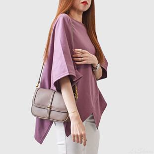 剪裁设计款 小众韩版 前交叉不规则造型 新款 简约百搭时尚