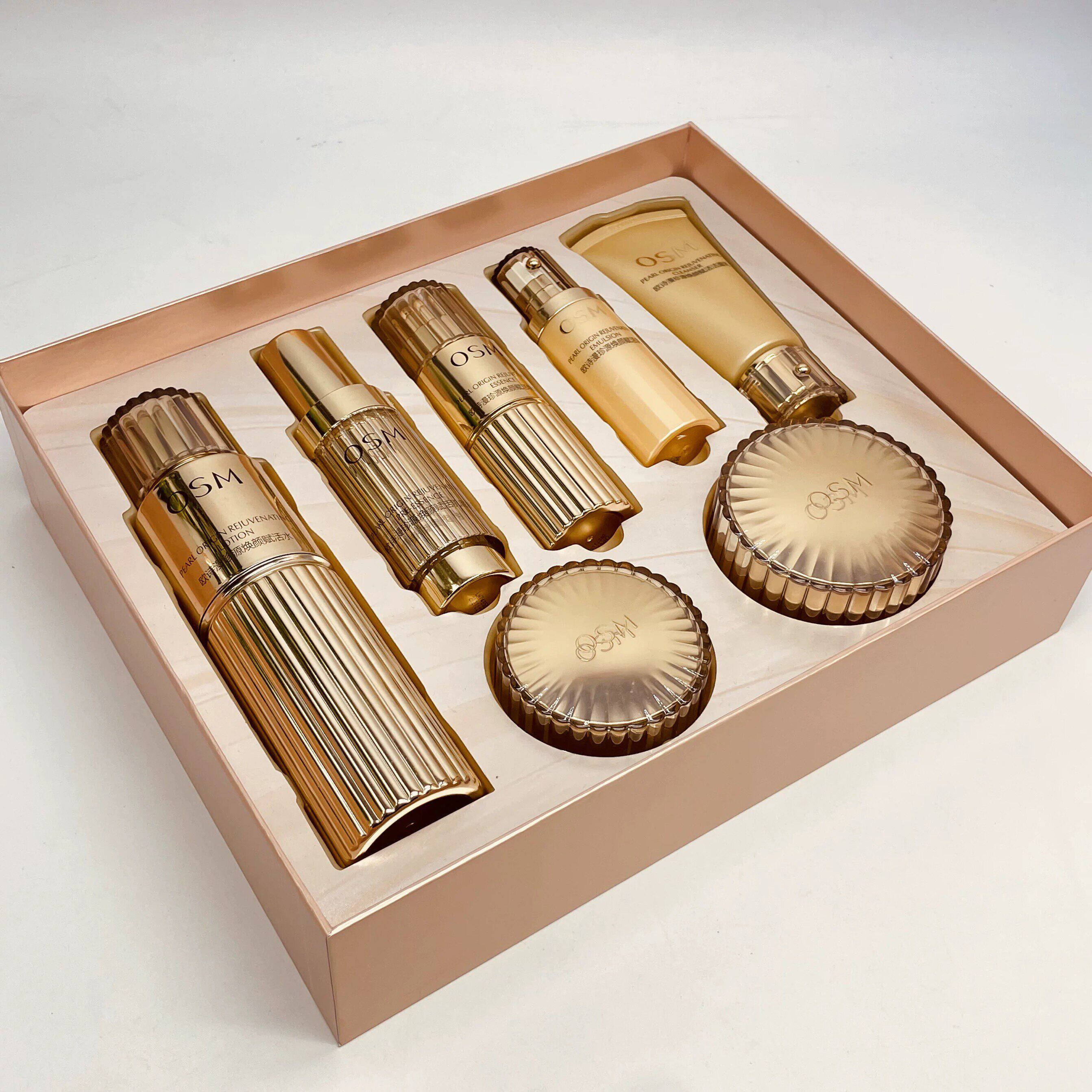 OSM欧诗漫珍源焕颜赋活奢宠礼盒7件套面部护理套装紧致眼霜面霜