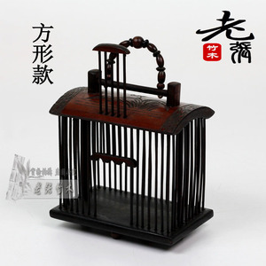 竹复古蝈蝈罐笼竖式笼蛐蛐儿篓罐爬虫鸣虫用具虫盒虫具鸣虫斗虫/