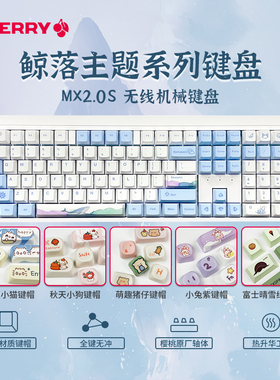 CHERRY樱桃MX2.0S无线机械键盘蓝牙游戏电竞专用女生办公客制化