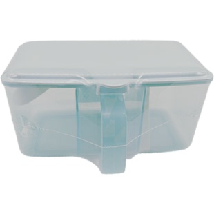 三美优家三格调味盒 5183调味瓶罐佐料瓶带勺有盖盐罐味精盒