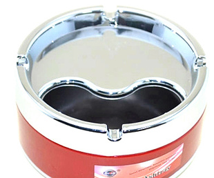 时尚密闭型烟灰缸 加大号11CM×4.8CM   防风型烟盅上下分离型