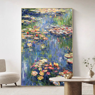 莫奈名画diy数字油画填充填色涂色纯手绘工丙烯画风景大尺寸挂画