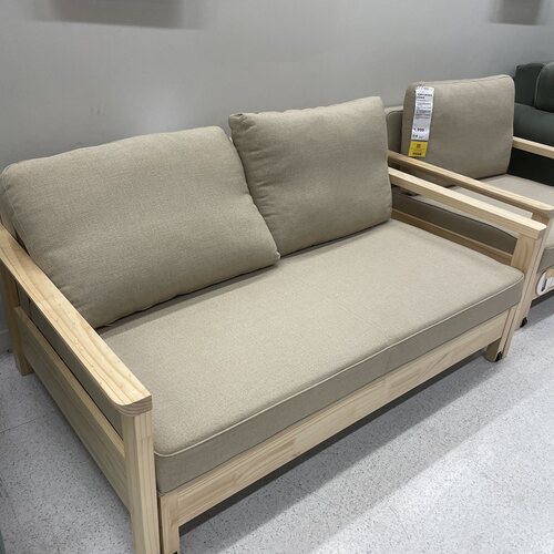 IKEA宜家多斯伯格沙发床 实木框架可折叠 两用双人沙发床多功能床