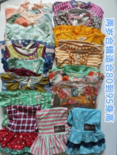 3岁身高80 mj复古田园风2岁女童夏季 连衣裙合辑适合1