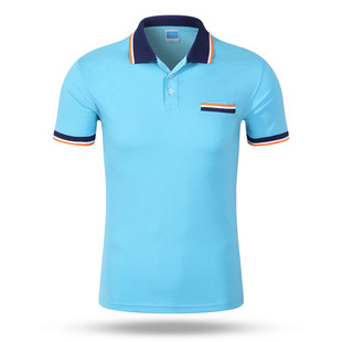 polo衫 工服团体班服翻领厂服定做刺绣LOGO印字 定制工作服短袖 夏季
