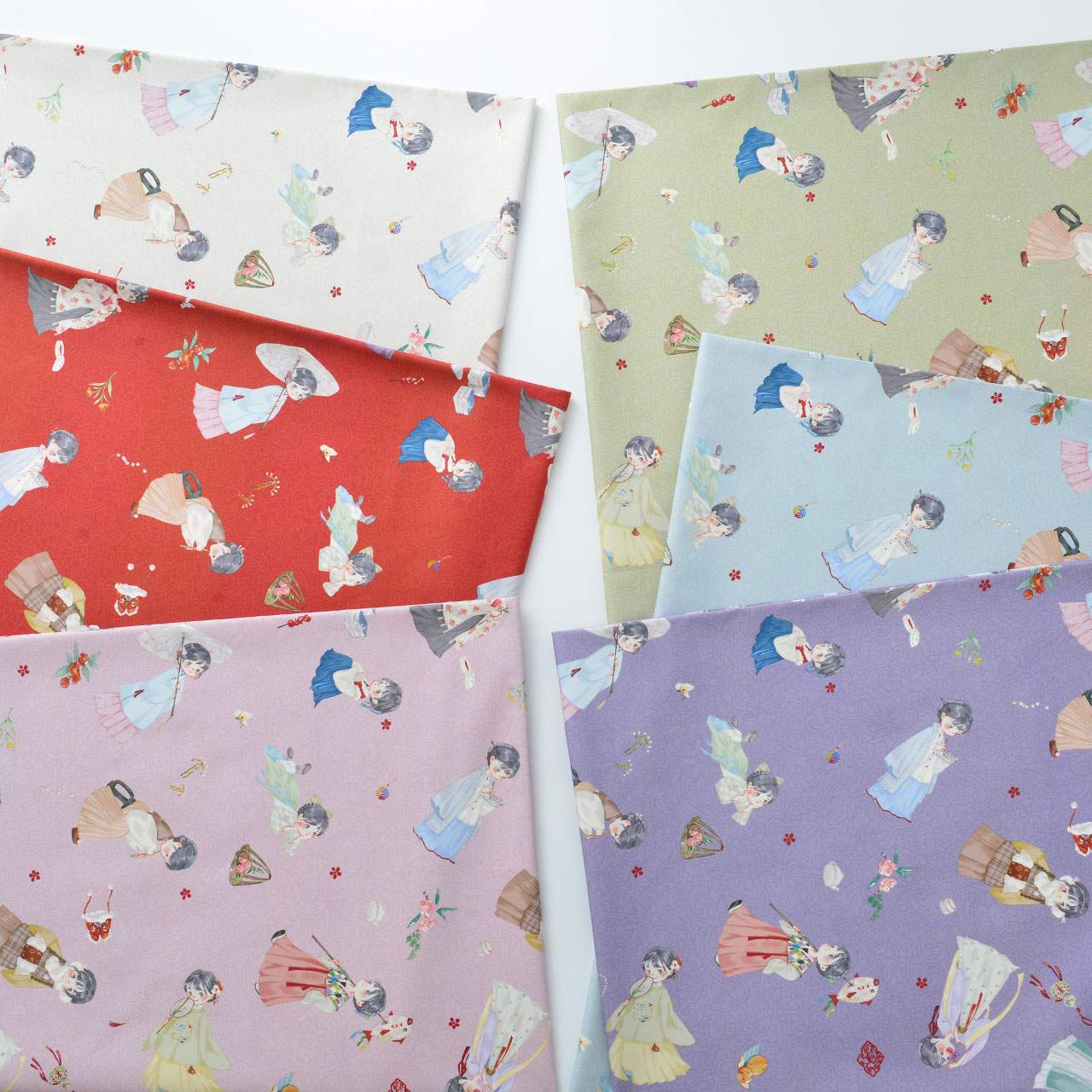 印染纯棉布料小日子帆布古风