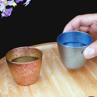 纯钛户外健康水杯茶酒杯高档加厚一两二两单层加厚环保防摔茶酒杯