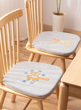 四季坐垫加厚防滑透气现代简约餐椅垫方形垫凳子垫椅子垫汽车座垫