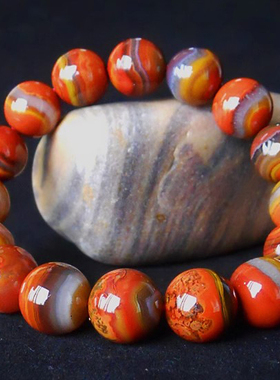 水雪男女士战国红玛瑙民族风手串