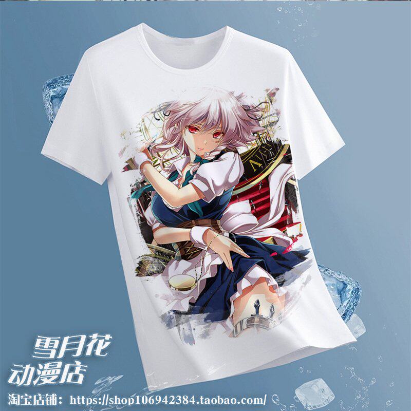 东方project 魔理沙 博丽灵梦  周边短袖T恤衣服装半袖夏装图片