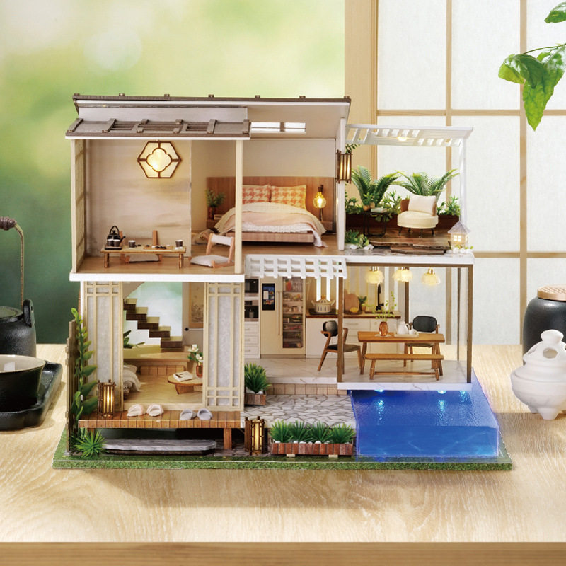 智趣中式diy小屋素雅恬静手工