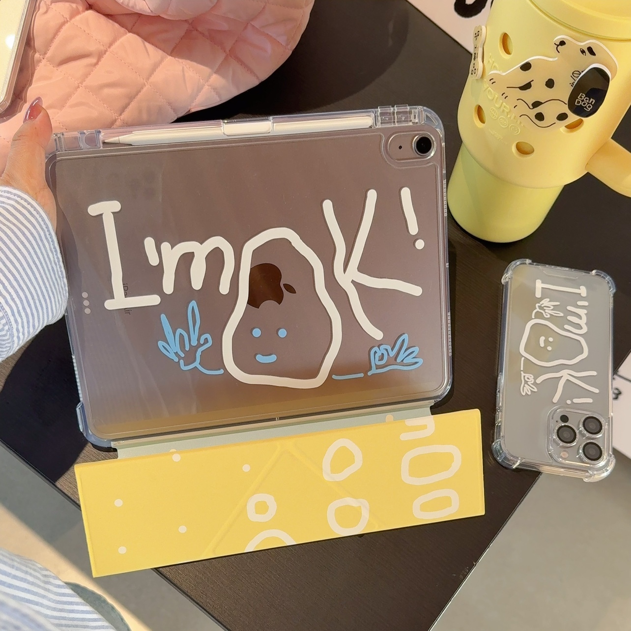 汪三岁「imok」轨道拆分iPad平板保护壳亚克力防弯防磕碰Air7A16ipad11保护套2025新款y折mini7