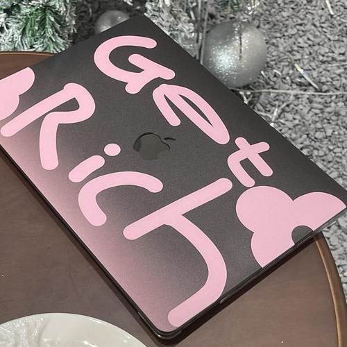 甜酷风暴富花笔记本保护壳