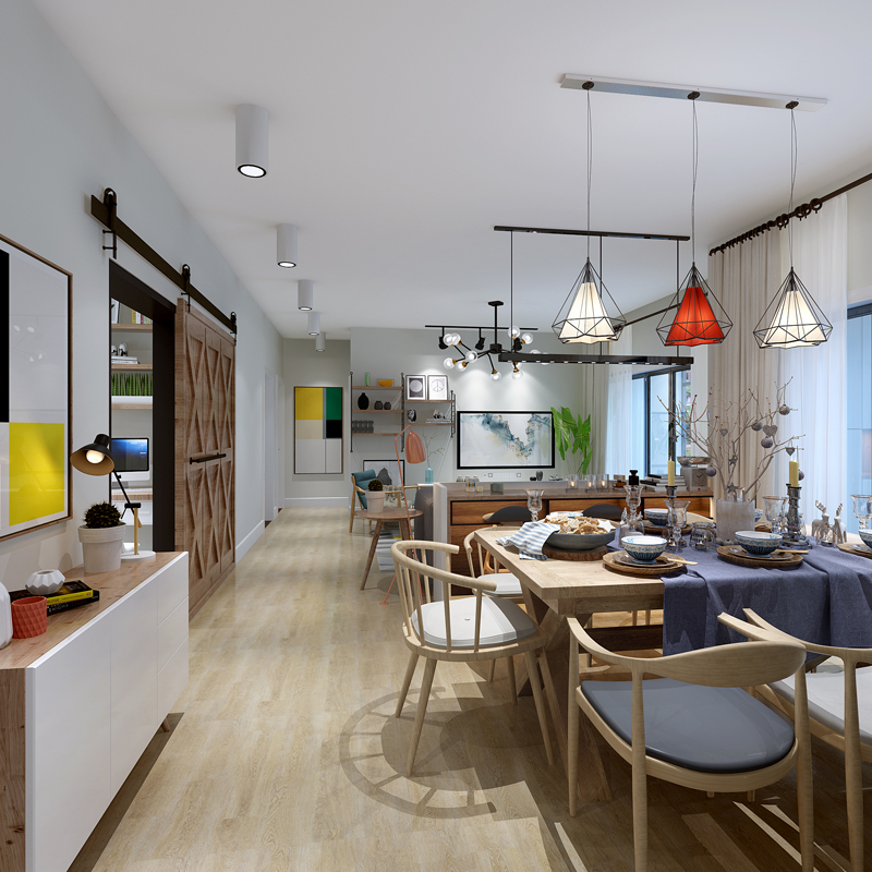 重庆室内家装设计港式新中式现代简约风格装修设计效果图服务