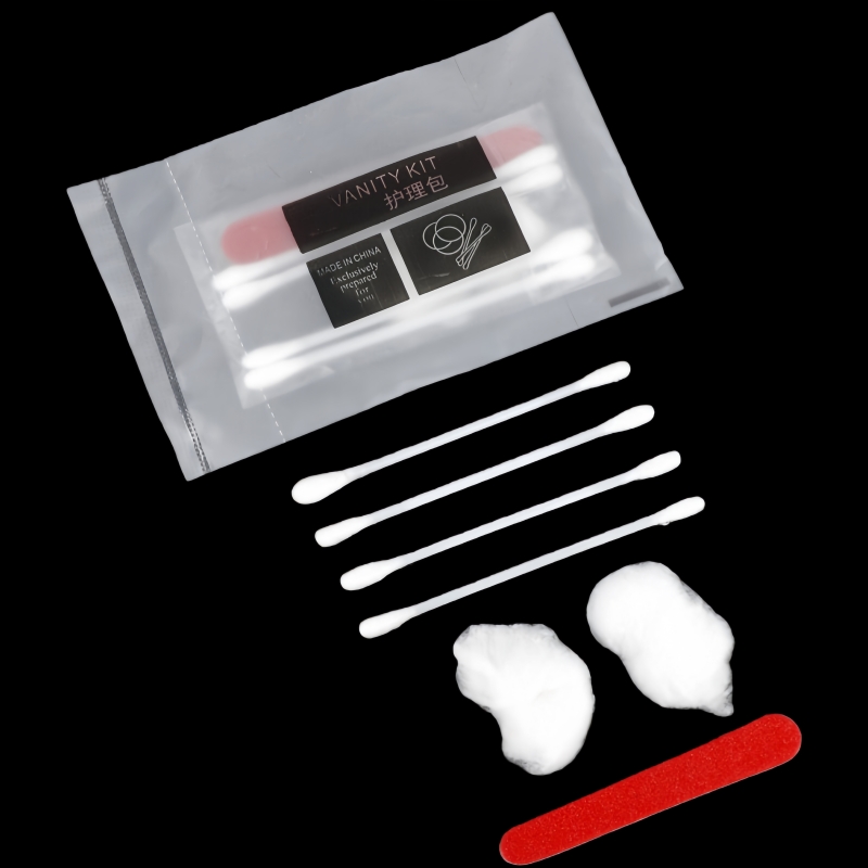 高档宾馆酒店专用一次性护理包独立包装民宿个人化妆卸妆棉签棉球