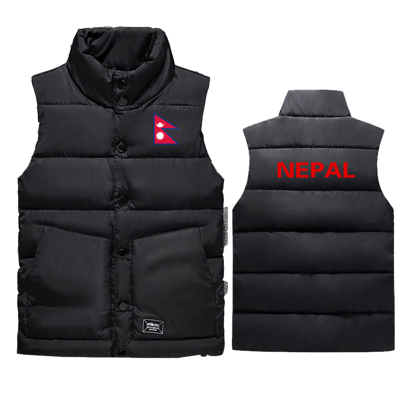 尼泊尔国旗儿童加大码冬季棉马甲