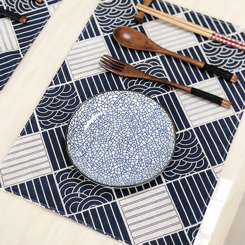 2025年新款日式棉麻餐垫隔热垫桌垫高级感轻奢防烫日料店卡通鱼,居家布艺,餐垫,淘宝优惠券,粉丝福利购,淘宝优惠卷