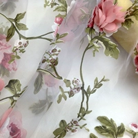 Кружевная ткань, трехмерное шифоновое свадебное платье, с вышивкой