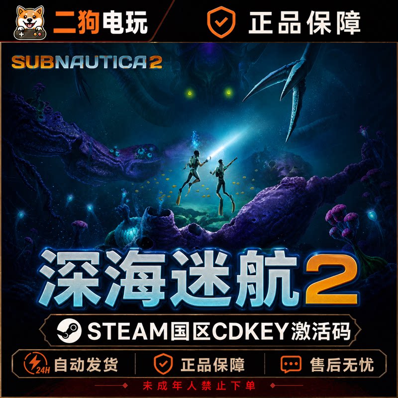 Steam深海迷航2异星水域 美丽水世界2CDK 国区激活码CDKey PC游戏