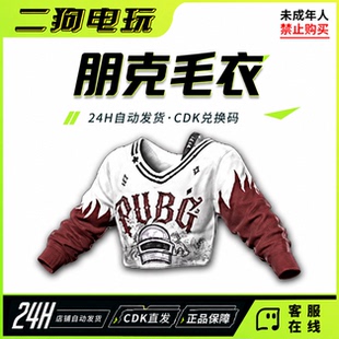PUBG吃鸡绝地求生朋克毛衣上衣皮肤T恤CDK激活码兑换码