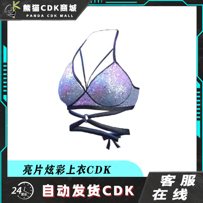 绝地求生PUBG吃鸡亮片炫彩上衣胸罩端游STEAM游戏皮肤 兑换码 CDK