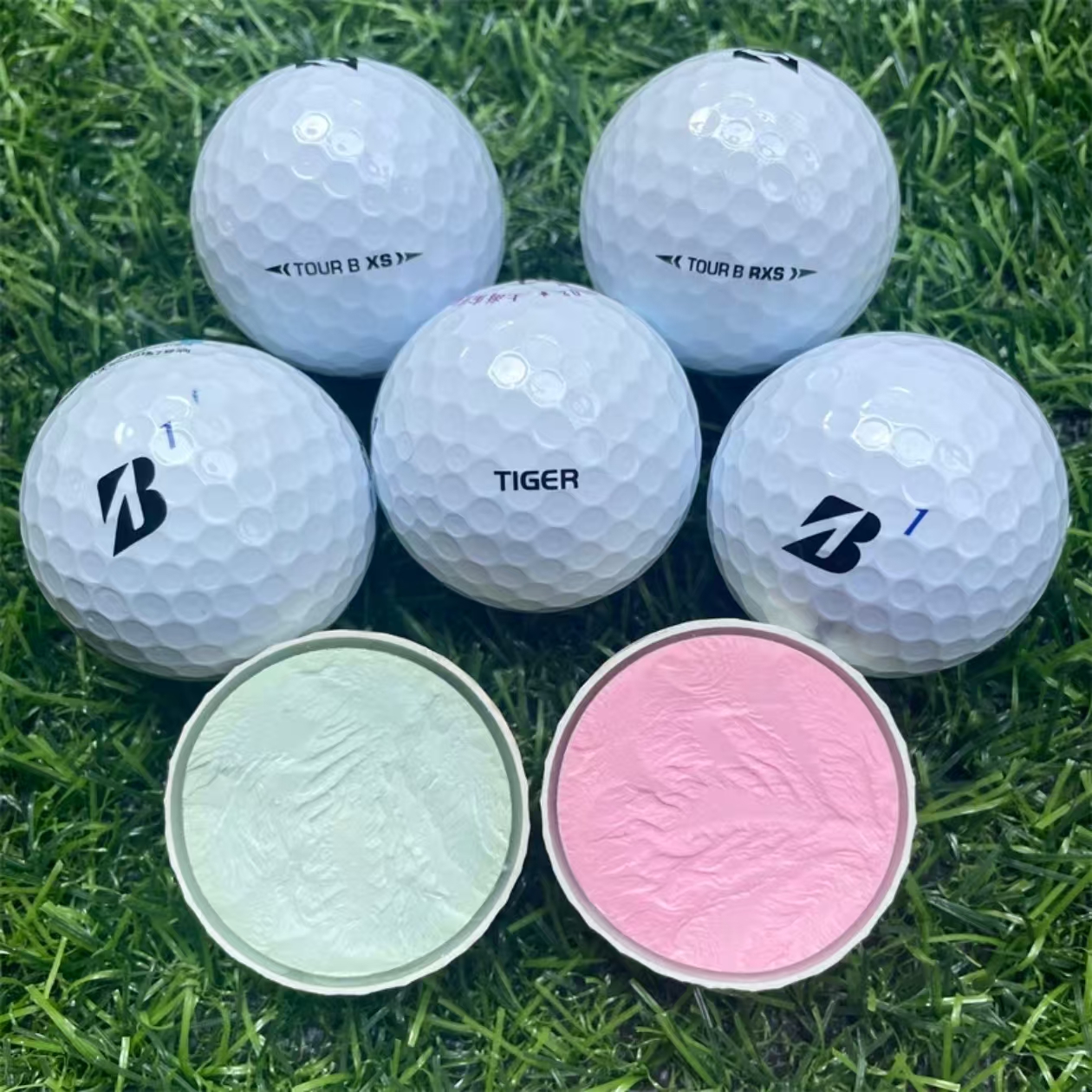 普利司通高尔夫球二手球大B老虎bxs三四层比赛球旧球下场用品彩色